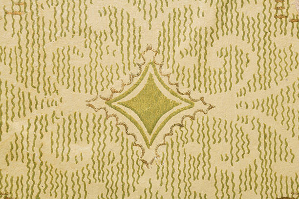 istock Old wallpaper on the wall. Old wallpaper for texture or background. 2230989459