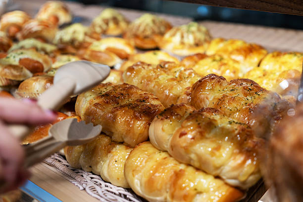 Freshly Baked Pastries Displayed Elegantly