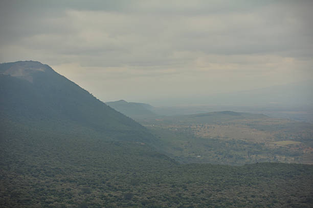Mountain foggy landscape, Kenya