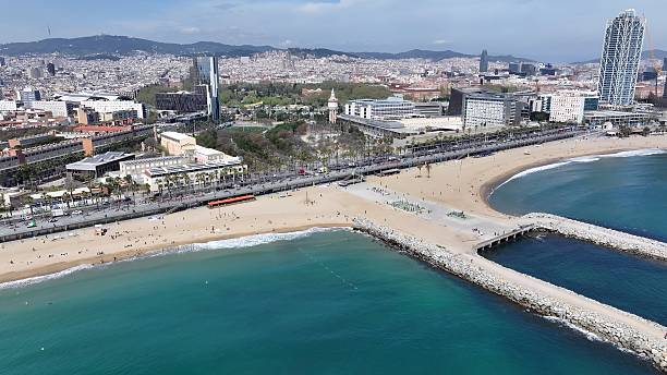istock Barceloneta Beach At Barcelona In Catalonia Spain. 2231000148