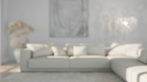 istock Large luxury modern bright interiors Living room mockup illustration 3D rendering image 2231008157