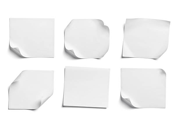 istock paper message note reminder adhesive sticker blank background white empty sticky tag sign office 2231012885