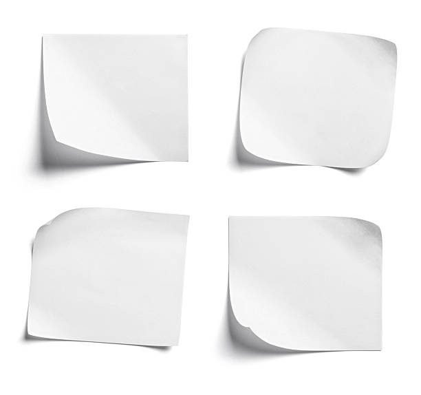 istock paper message note reminder adhesive sticker blank background white empty sticky tag sign office 2231013059