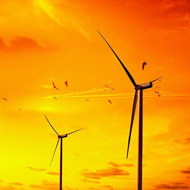 Windmill at Sunset-Howard County Indiana