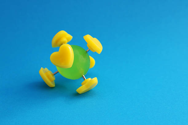 Colorful thumbtacks close up for background