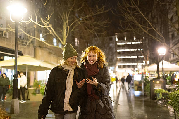 istock Christmas Night Stroll in the City 2231028625