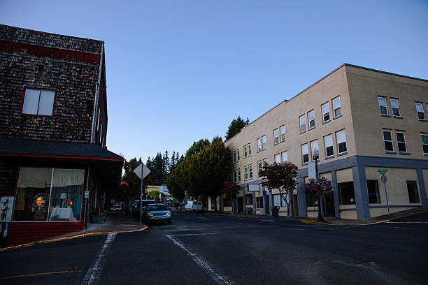 istock Small Town America Main Street at Dusk 2231055766
