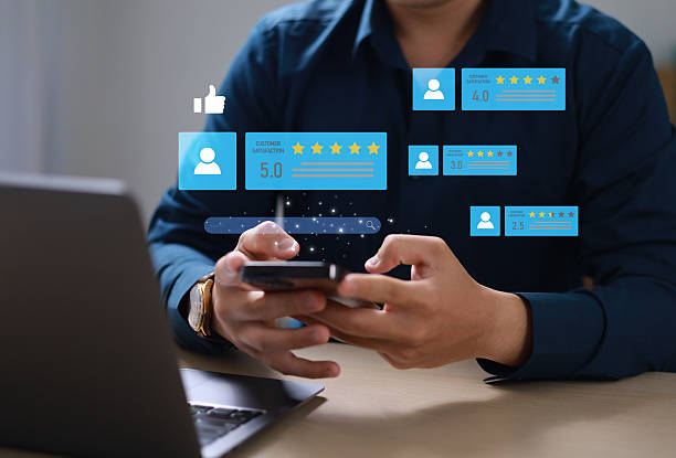 istock Customer Satisfaction Survey (CSAT) Concept Smiley Face Icon Customer Satisfaction Score 2231064814