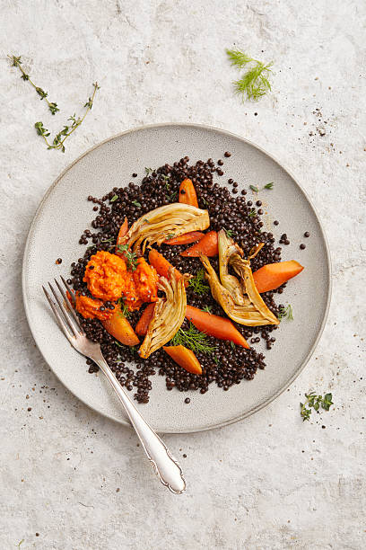 istock Beluga lentils with fennel and carrots 2231073971