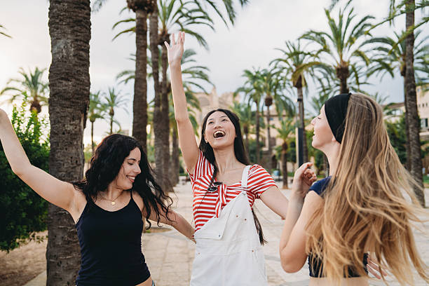 istock Young women dancing and having fun in Palma de Mallorca 2231078994