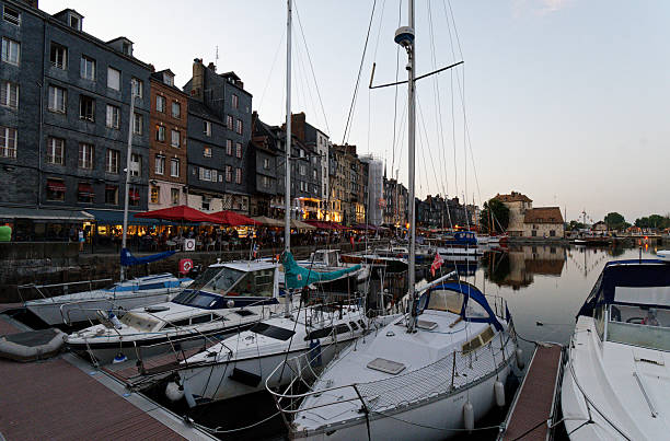 the port of Honfleur located in the department of Calvados, in the Normandy region.