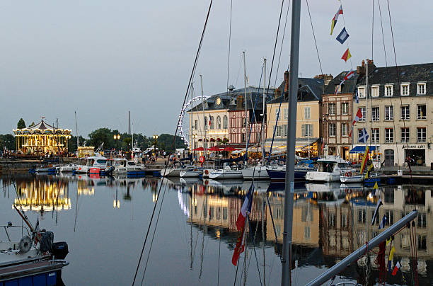 the port of Honfleur located in the department of Calvados, in the Normandy region.