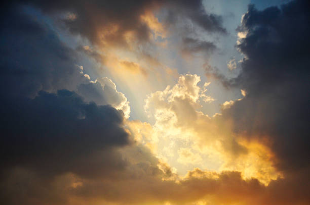 istock Beautiful storm clouds on a summer night with pinks and blues. 2231081968