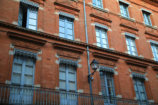 Colorful facade in Toulouse (France)