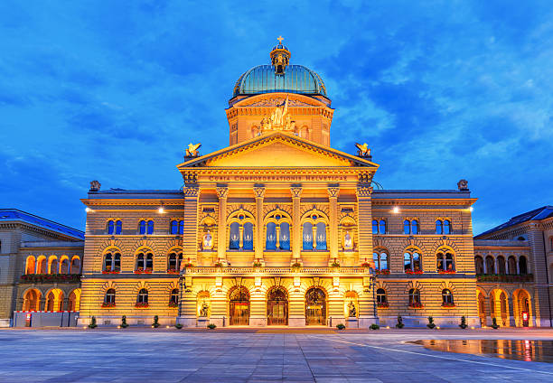 istock Bern, Switzerland. Bundesplatz (Federal Square) and Bundeshaus (the Swiss Parliament Building) 2231093045