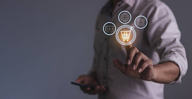 istock Young Man Using Smartphone For Online shopping, Mobile payment, Online payment, Digital, Bank account phone, Mobile banking payment concept 2231093134