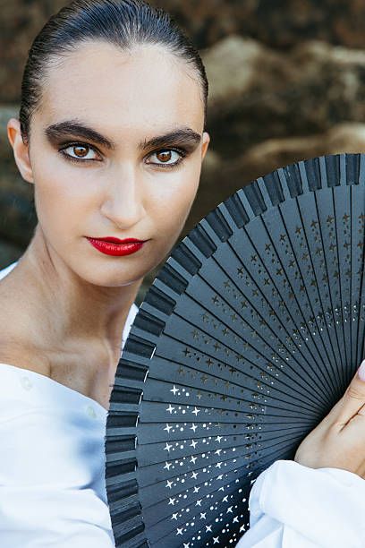 Beautiful white young woman portrait