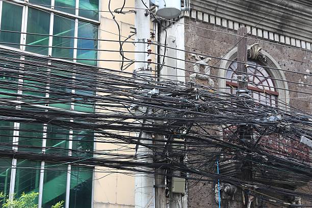 istock Messy cables in Manila, Philippines 2231099789