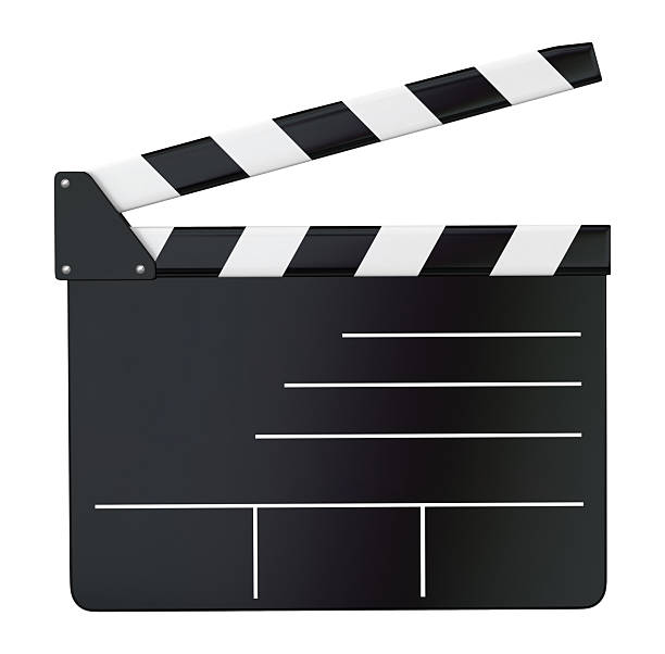 istock Movie industry. Clapperboard on white background. 2231106393