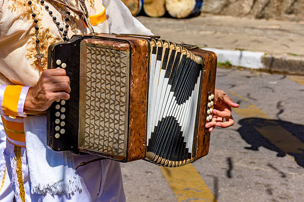 istock Accordionist with his instrument 2231110751