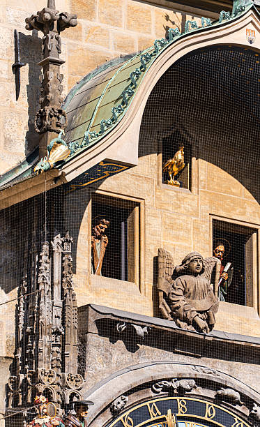 istock Famous Orloj tower with saints in Old Prague Square 2231119281