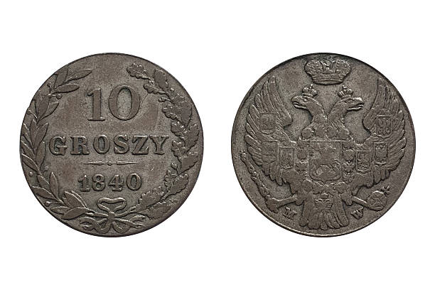 istock Polish Coin 10 Groszy 1840 on White Background 2231124587