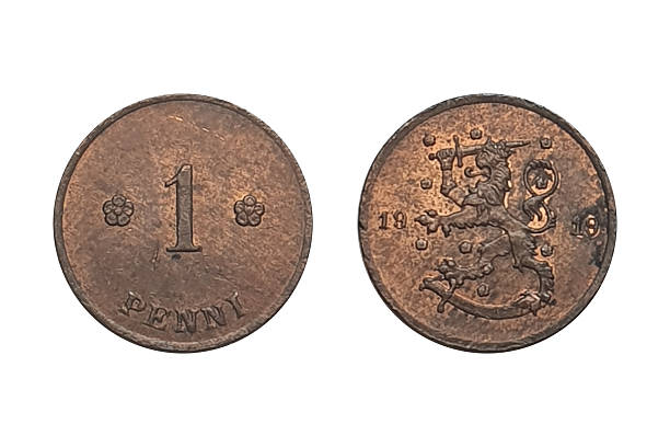 istock Finland 1 Penni Coin 1919 on White Background 2231128384