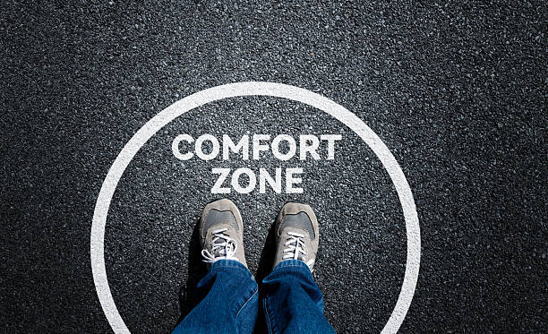 istock Man standing in his comfort zone 2231136010
