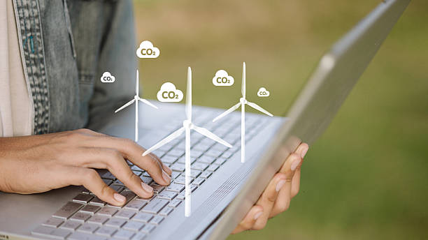 istock Renewable Wind Energy and CO2 Emission Reduction Concept 2231136547