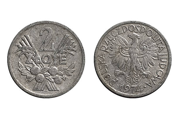 istock Polish Coin 2 Zlote 1974 on White Background 2231136719