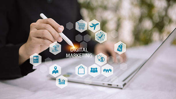 istock Digital Marketing Strategy with Business and E-commerce Icons 2231137034