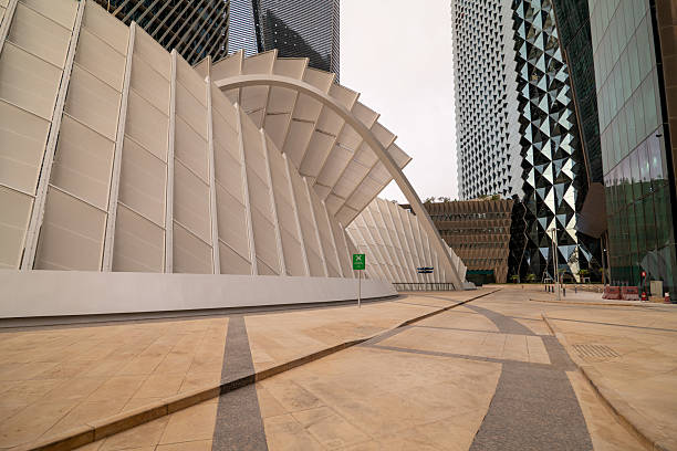 istock Futuristic Wave Shaped Building in King Abdullah Financial District, Riyadh 2231137696