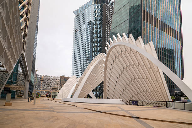 istock Futuristic Wave Shaped Building in King Abdullah Financial District, Riyadh 2231137767