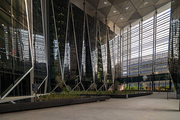 istock Futuristic Atrium and Glass Facade in King Abdullah Financial District, Riyadh. 2231138975