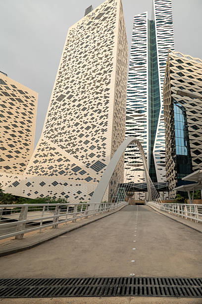 istock Geometric Facade of Modern Building in King Abdullah Financial District, Riyadh 2231140924
