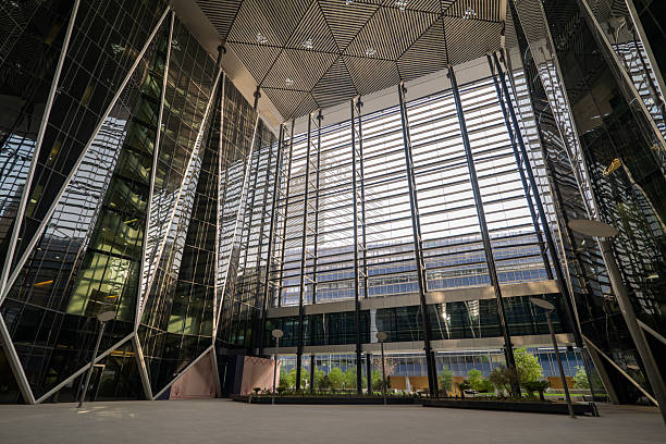 istock Futuristic Atrium and Glass Facade in King Abdullah Financial District, Riyadh. 2231141745
