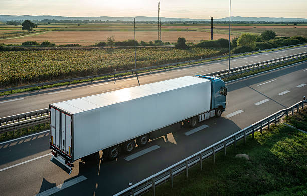 istock Big truck with semi-trailer on highway 2231157974