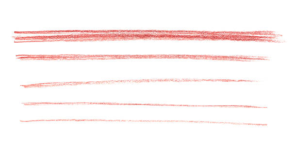 istock Horizontal red pencil strokes in minimal style, hand drawn line art illustration using red graphite pencil effect, perfect for design elements, underlines, and decorative graphic projects. 2231160956