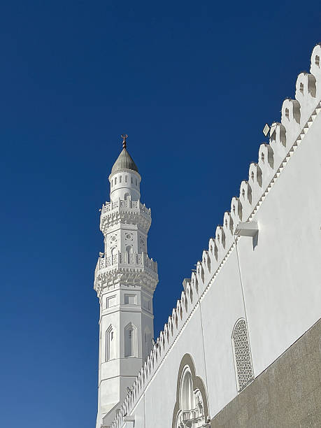 istock Quba Mosque Minaret with Clear Blue Sky in Medina 2231161568