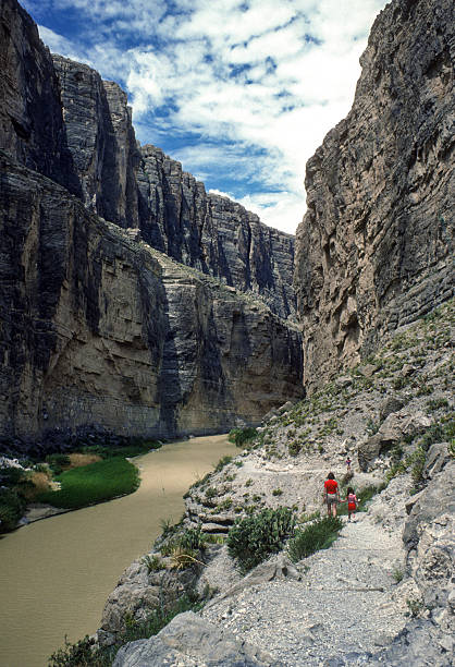 istock Big Bend NP - Hikers Enter Santa Elena Canyon - 1984 2231162397
