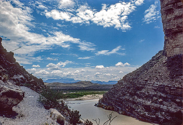 Big Bend NP - Santa Elena Canyon View Out - 1984