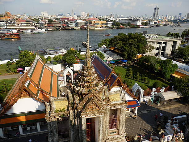 istock Panorama view from Wat Arun (Temple of Dawn) in Bangkok, Thailand 2231171942