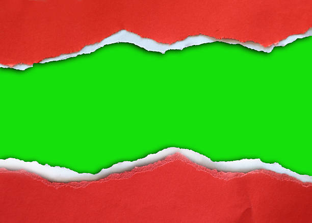 istock Ripped red and green paper 2231178835
