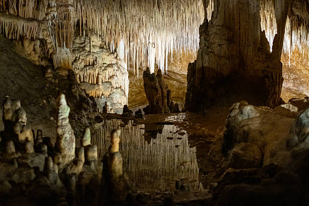 istock Majestic cave formations: stalactites and stalagmites in subterranean wonder 2231185302
