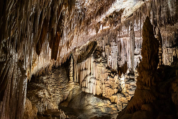 istock Majestic stalactites in an illuminated cave: a natural underground marvel captured in stunning detail 2231185355