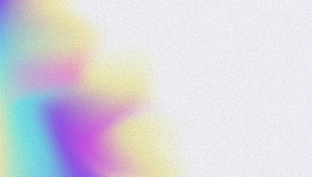 istock Noise Gradient Background. Abstract Grainy Bg In Pink, Purple And Blue Colors. Iridescent Hologram. Pearlescent Holographic Texture With Rainbow Foil. Futuristic 3d Wallpaper With Lens Burn 2231200193