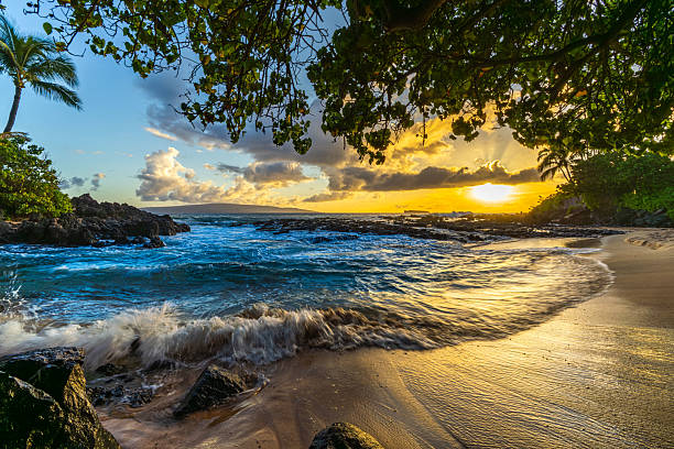 istock Sunset Over Tropical Beach on Maui, Hawaii 2231202157