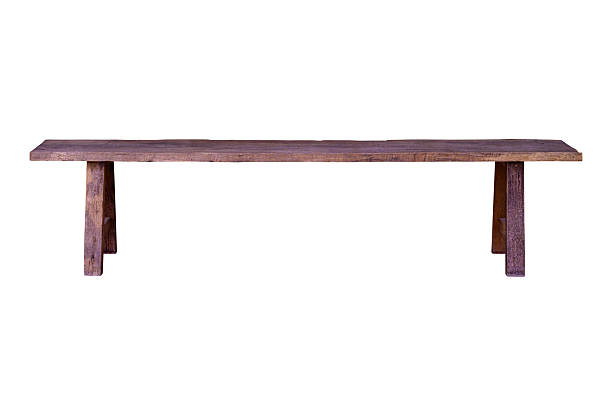 istock Wooden bench isolated on white background 2231205072