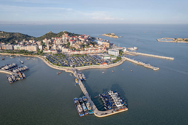 Overlooking view of the island passenger terminal