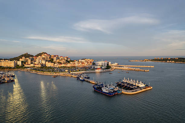istock Overlooking view of the island passenger terminal 2231214574